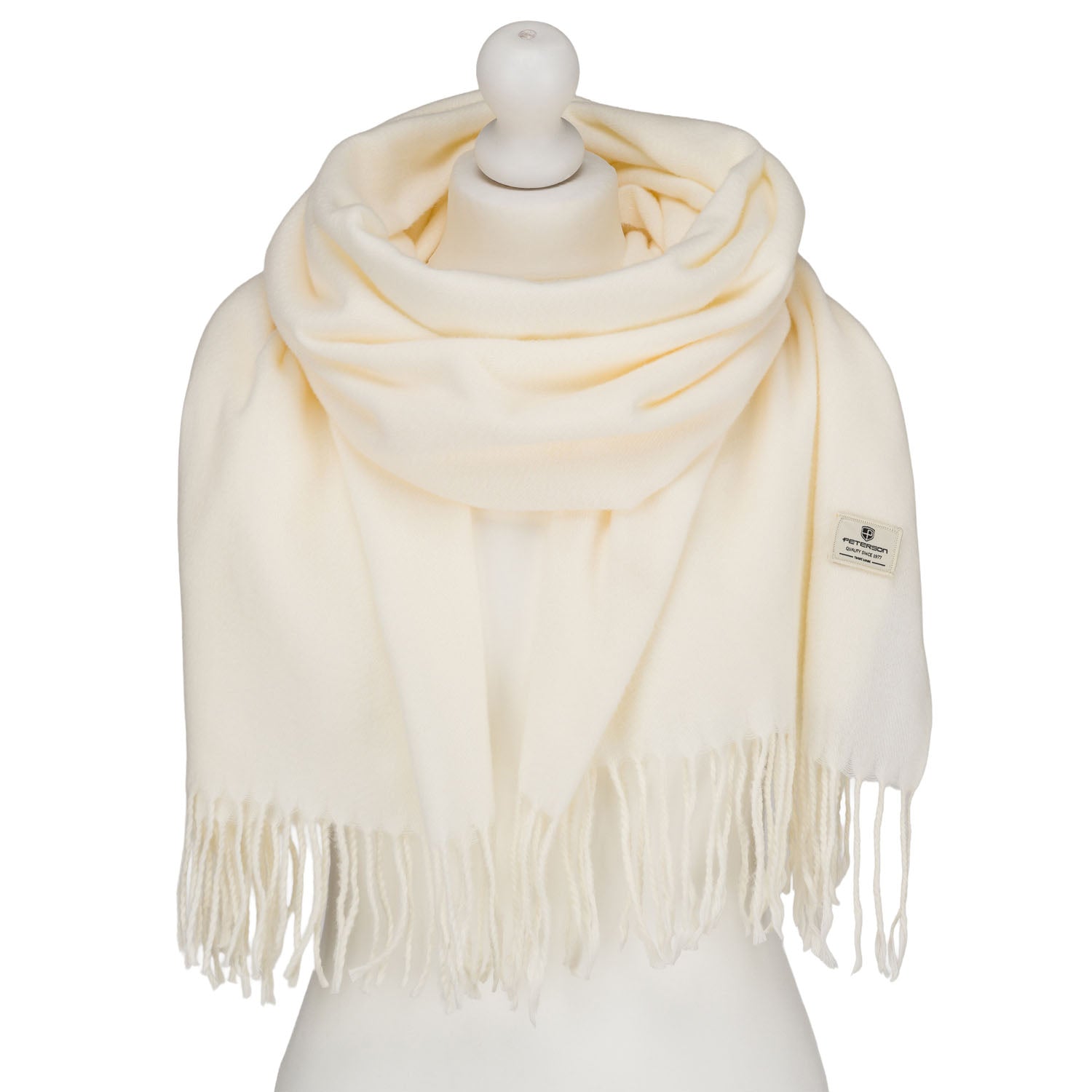 Šalle sievietēm Peterson, baltā krāsā S2