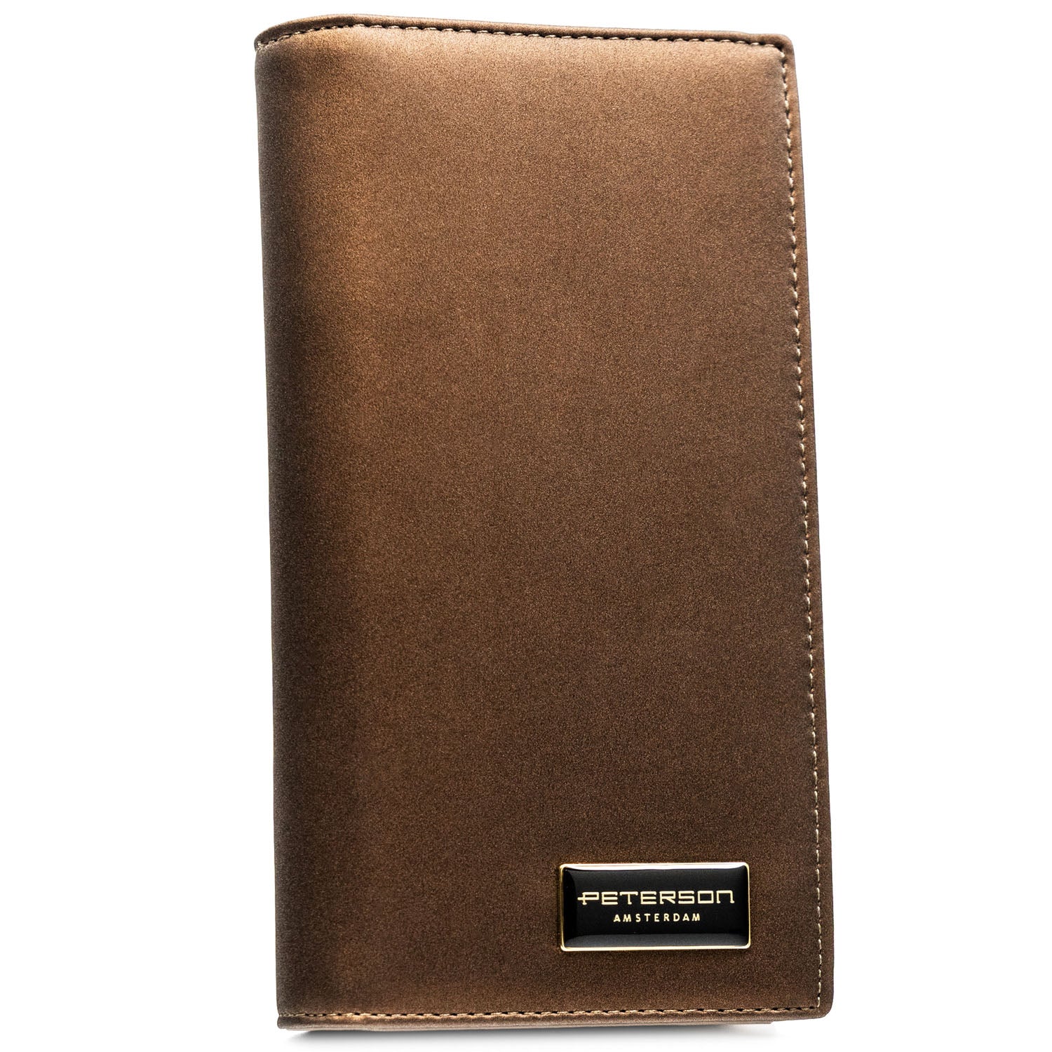 Vidēja izmēra sieviešu maks Peterson, brūns PT105