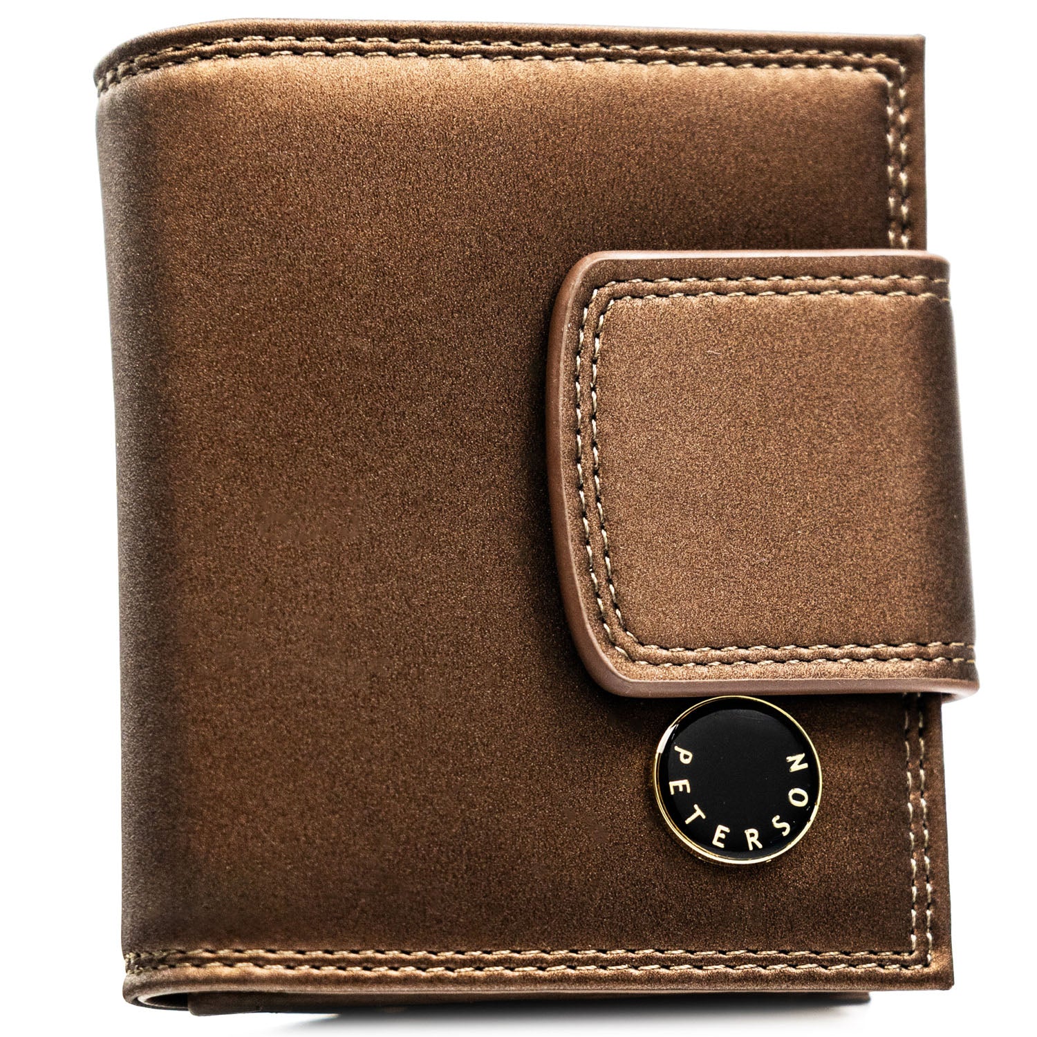 Vidēja izmēra sieviešu maks Peterson, brūns PT95