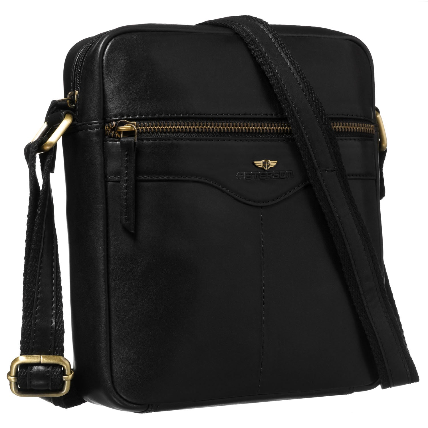 Maza vīriešu rokassoma Peterson, melna 6835