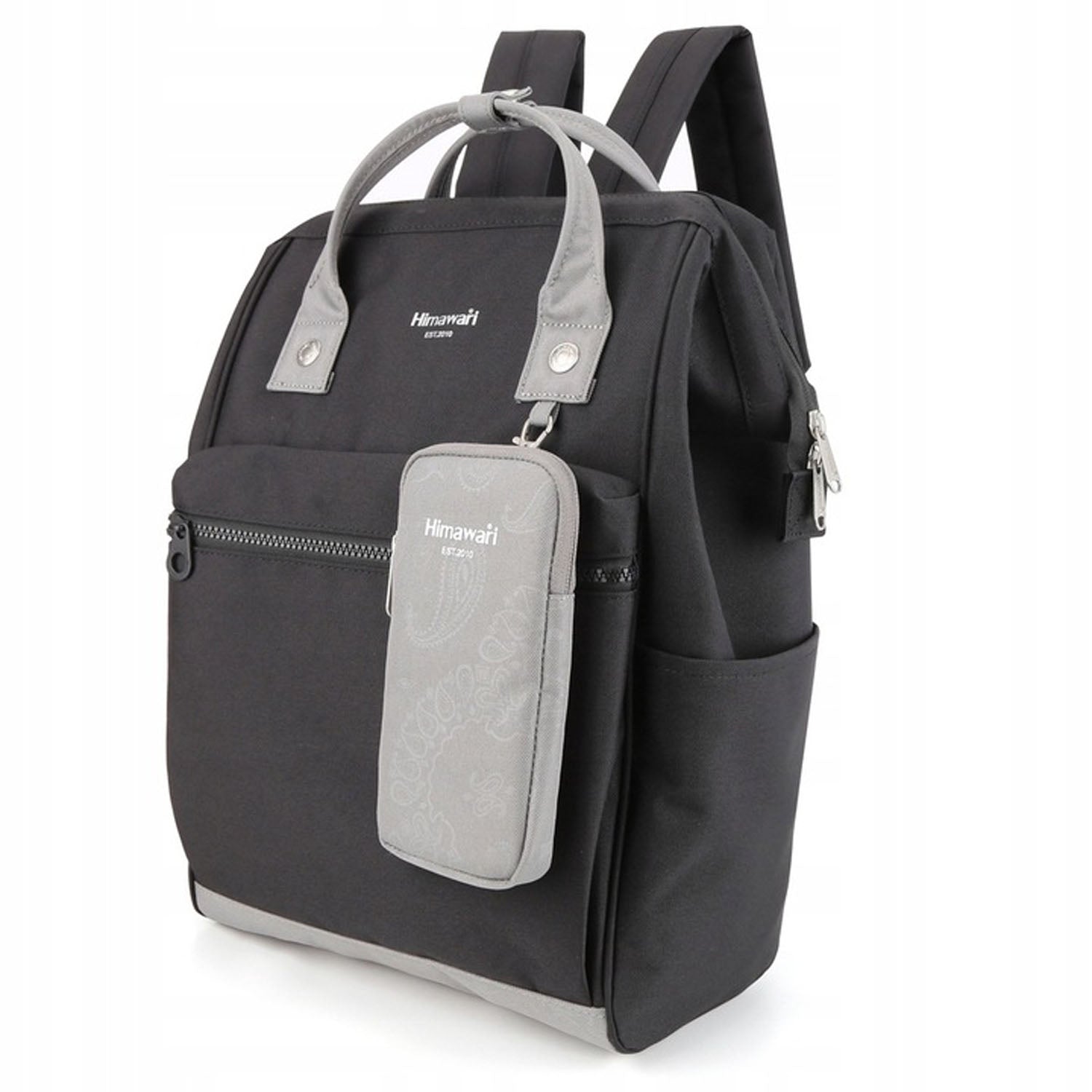 Sieviešu mugursoma Himawari, melni pelēka G4