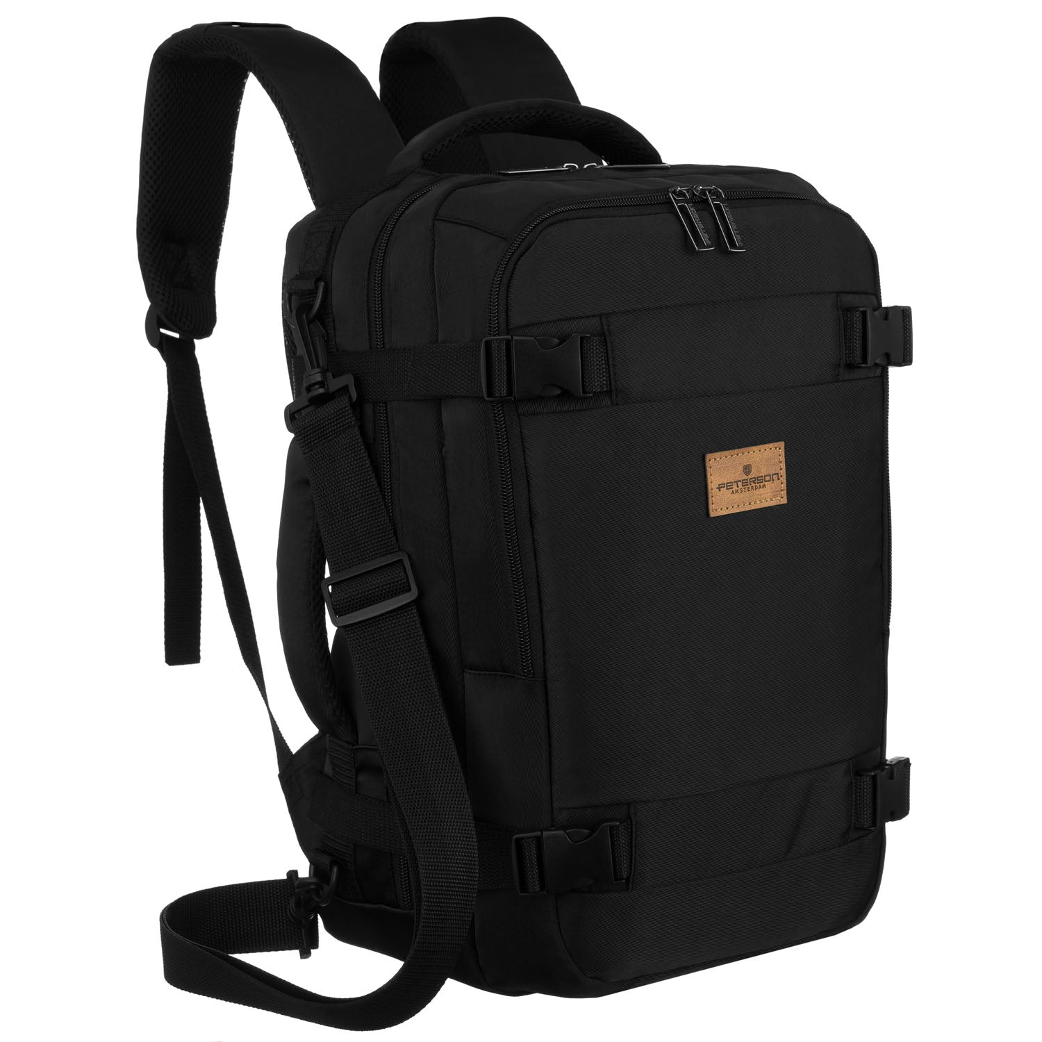 Mugursoma unisex Peterson, melna K9