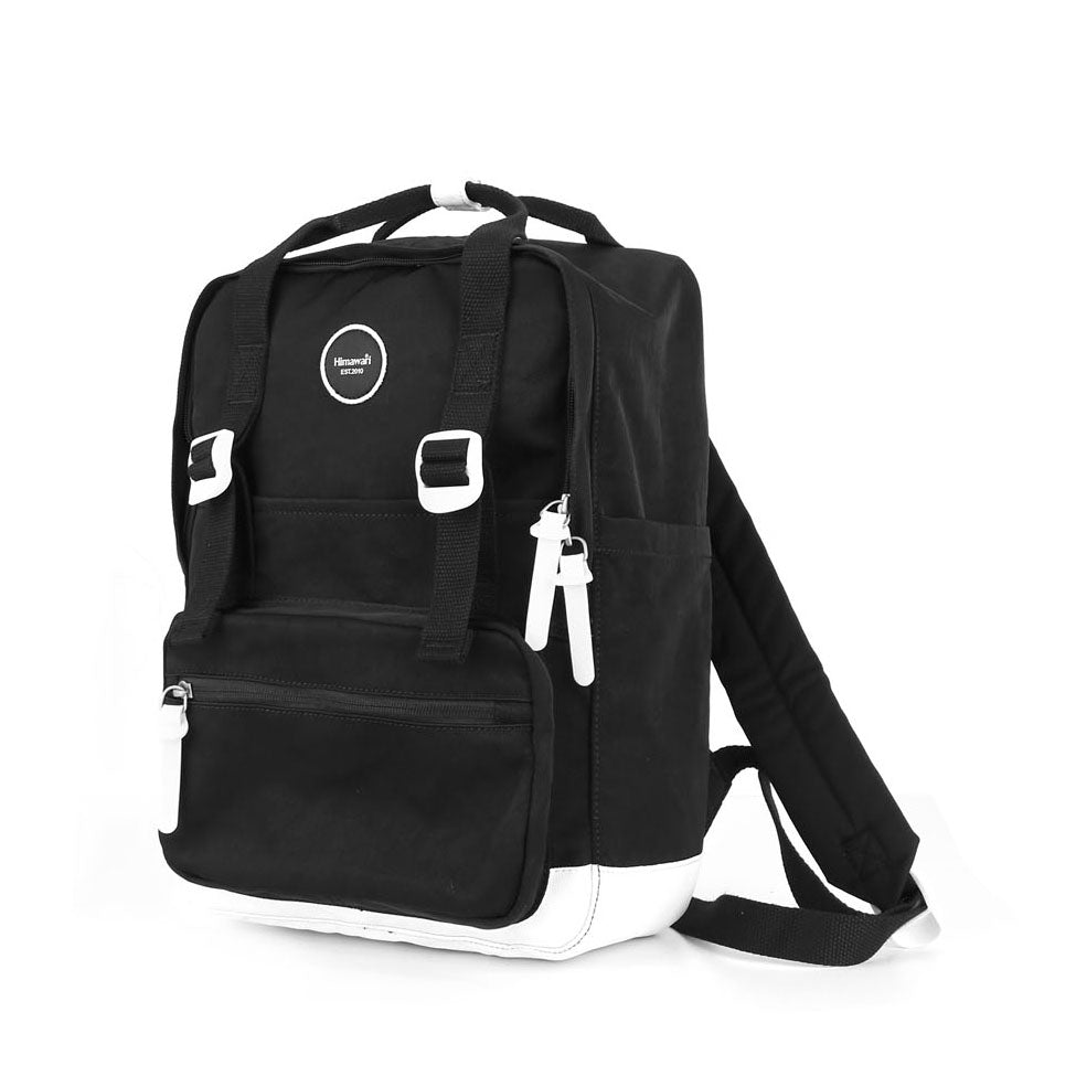 Sieviešu mugursoma ar ārējo kabatu Himawari, melna