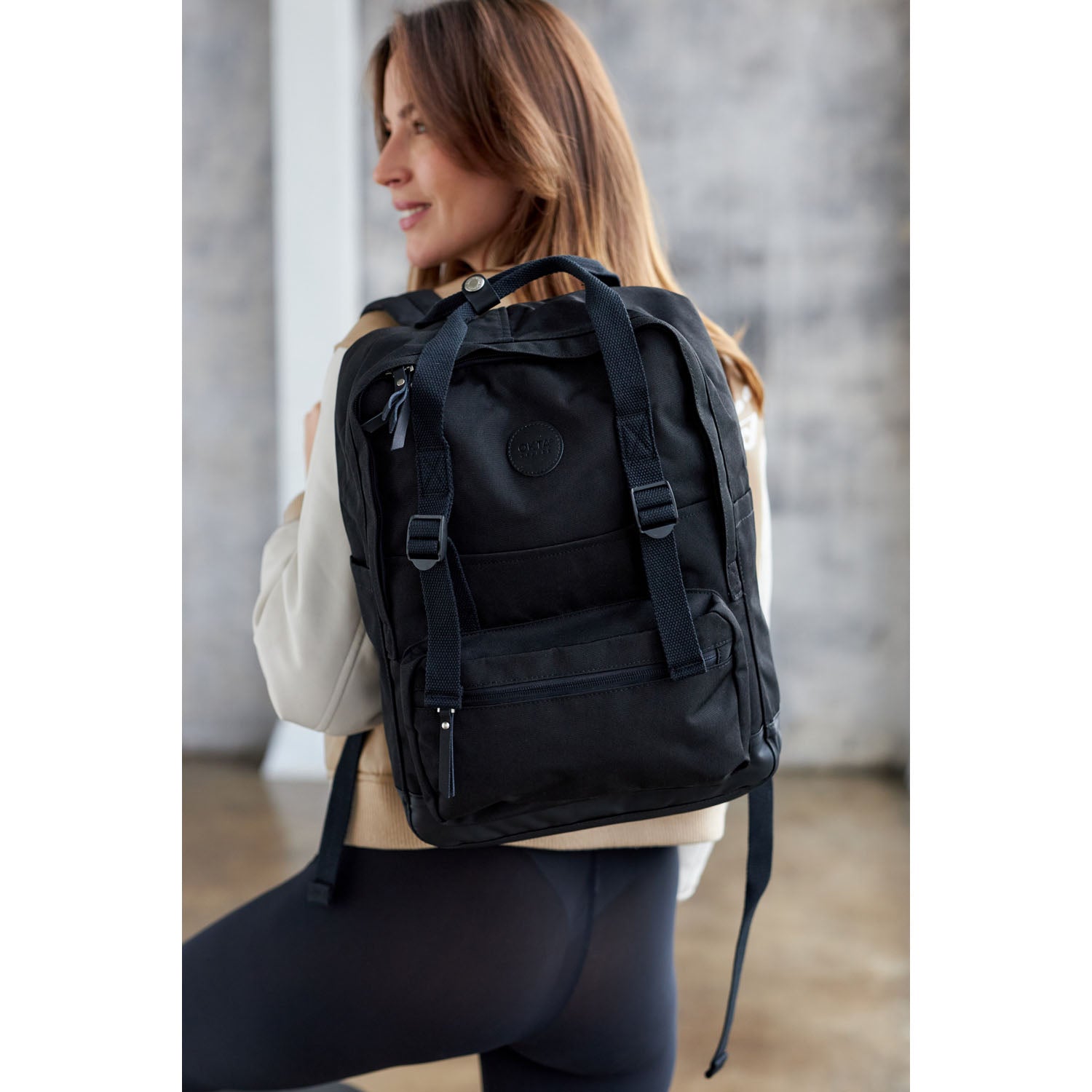 Pilsētas mugursoma Himawari, melna N407