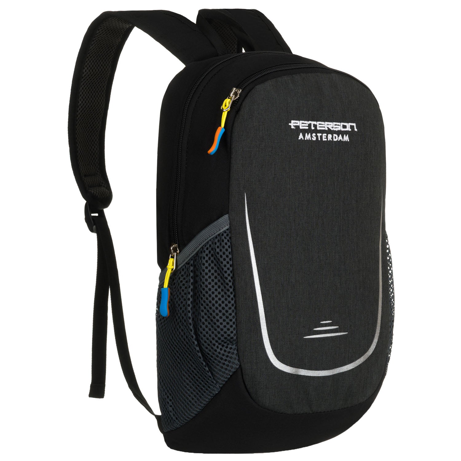 Mugursoma unisex Peterson, melna K2