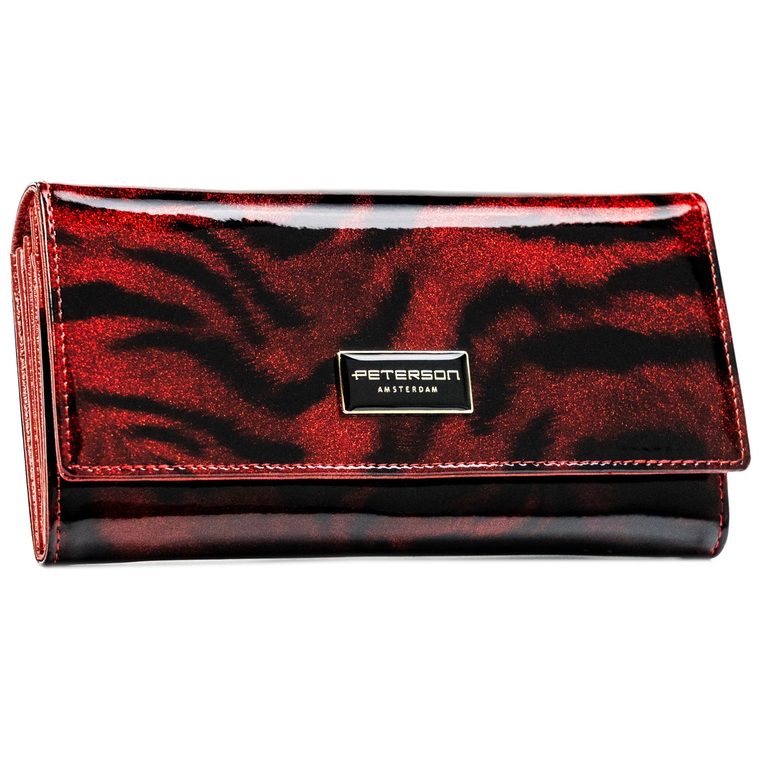 Vidēja izmēra sieviešu maks Peterson, sarkans PT110