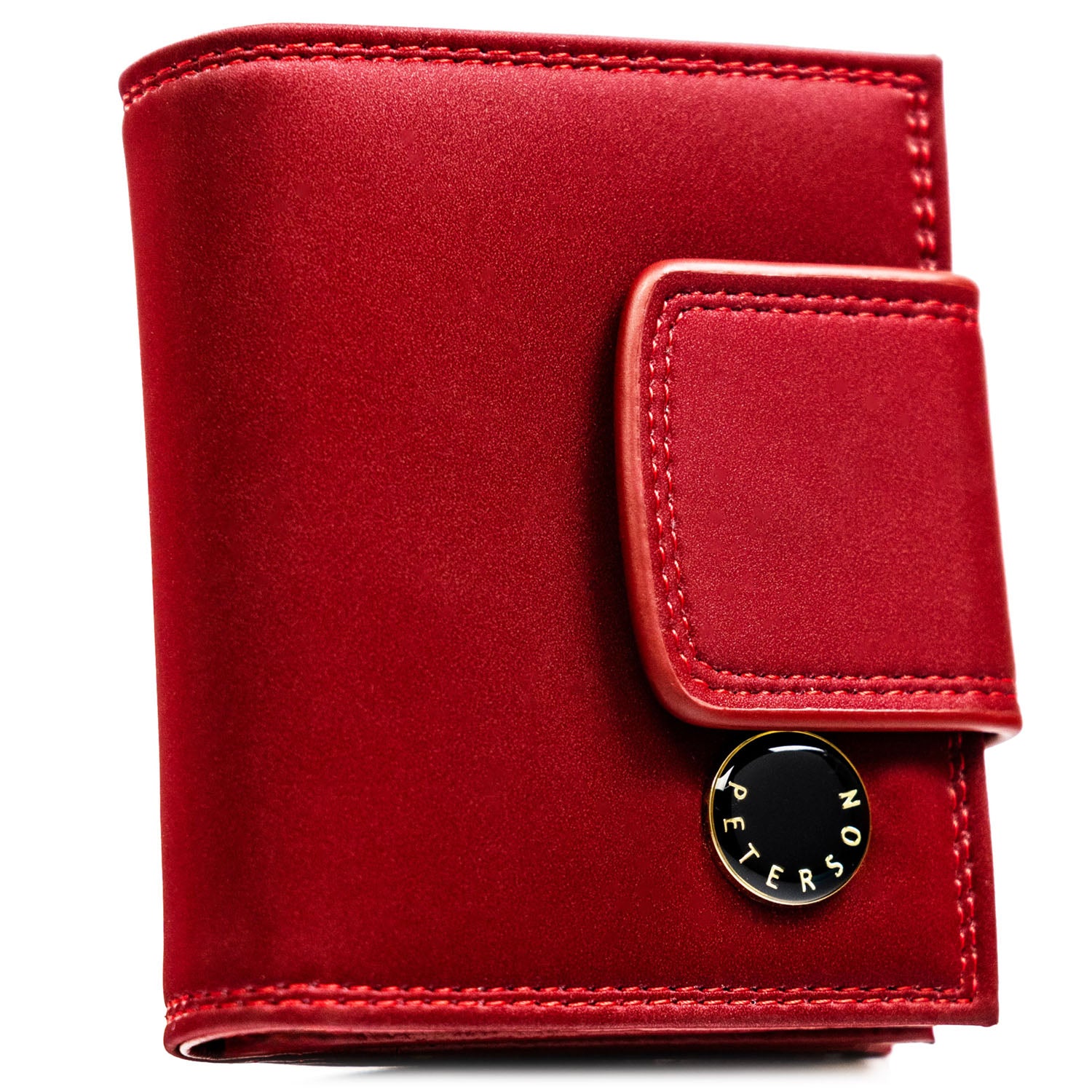 Vidēja izmēra sieviešu maks Peterson, sarkans PT93