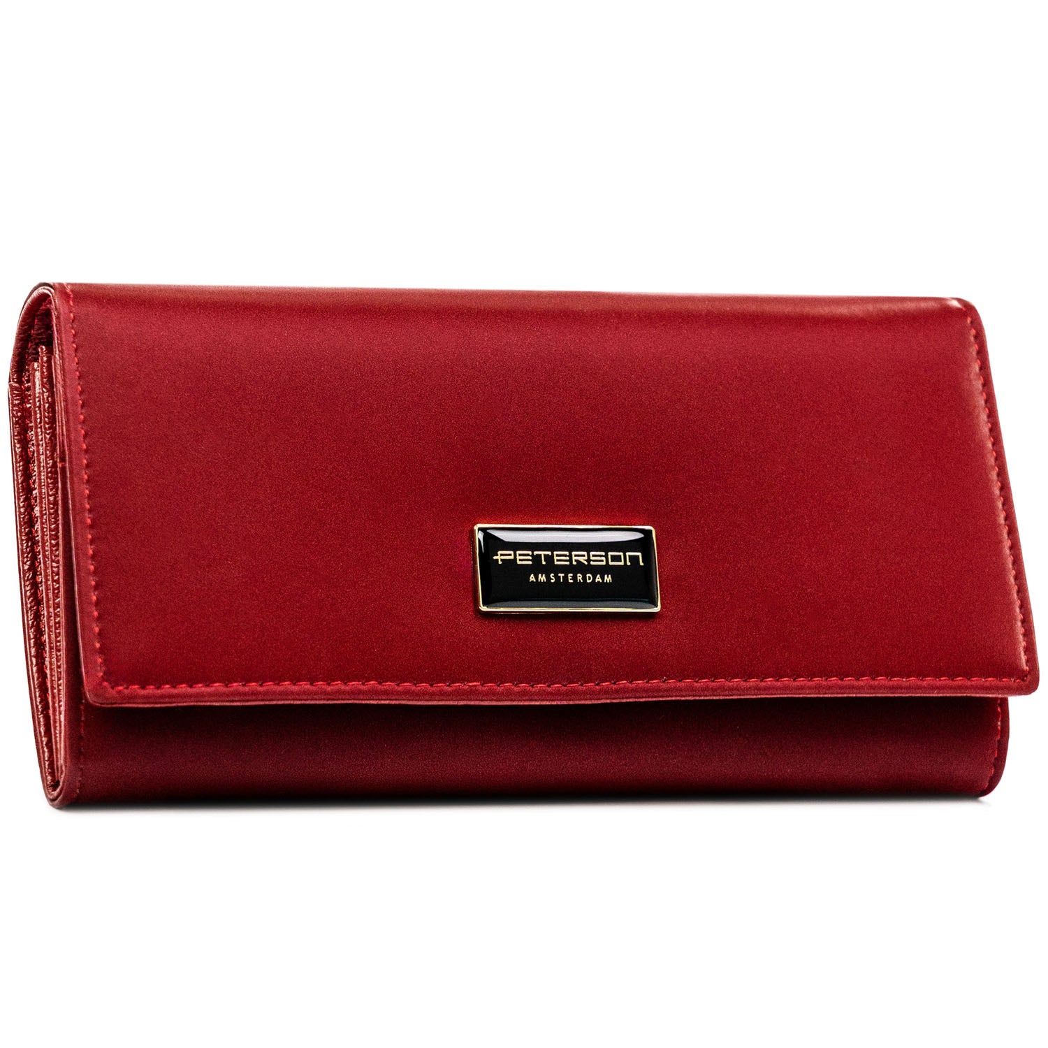 Vidēja izmēra sieviešu maks Peterson, sarkans PT107