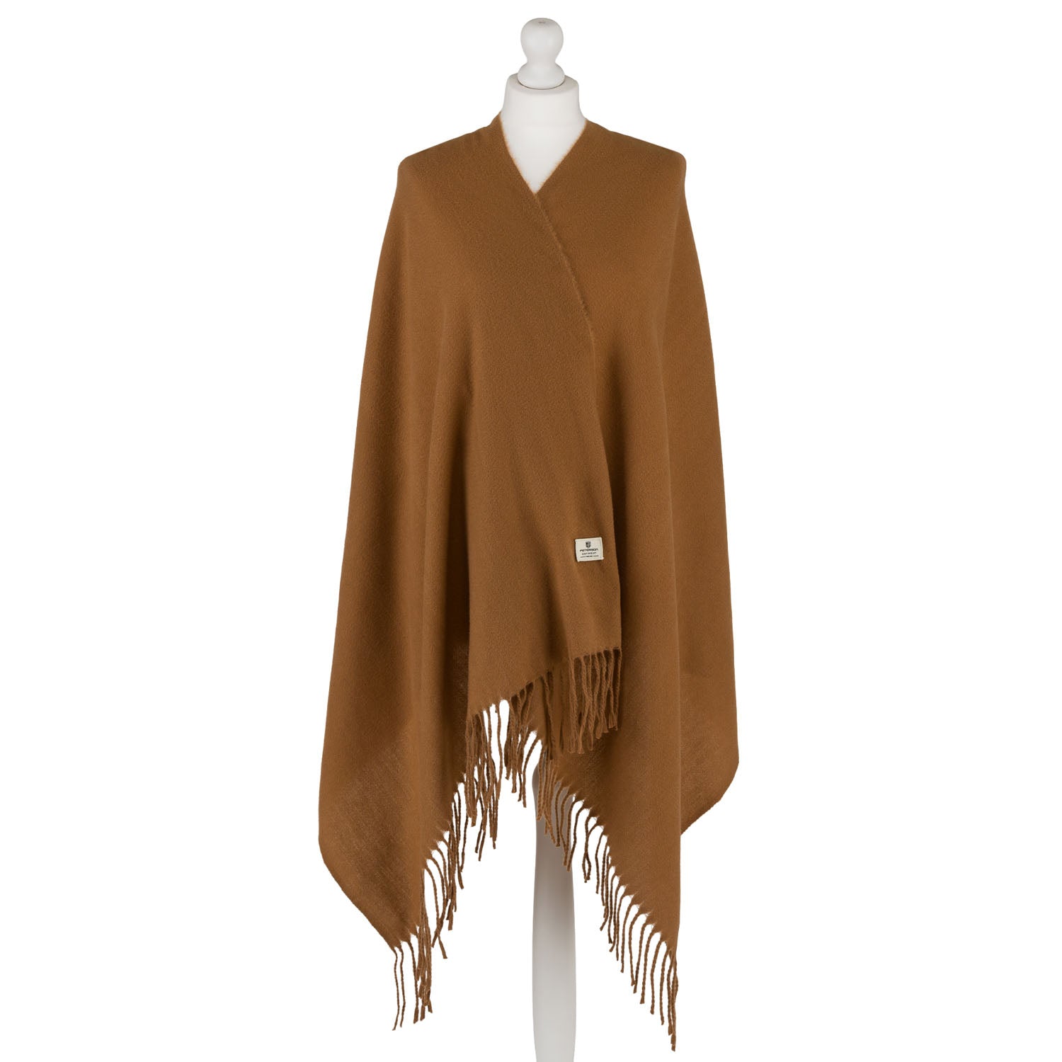 Liela šalle sievietēm Peterson, gaiši brūnā krāsā S10