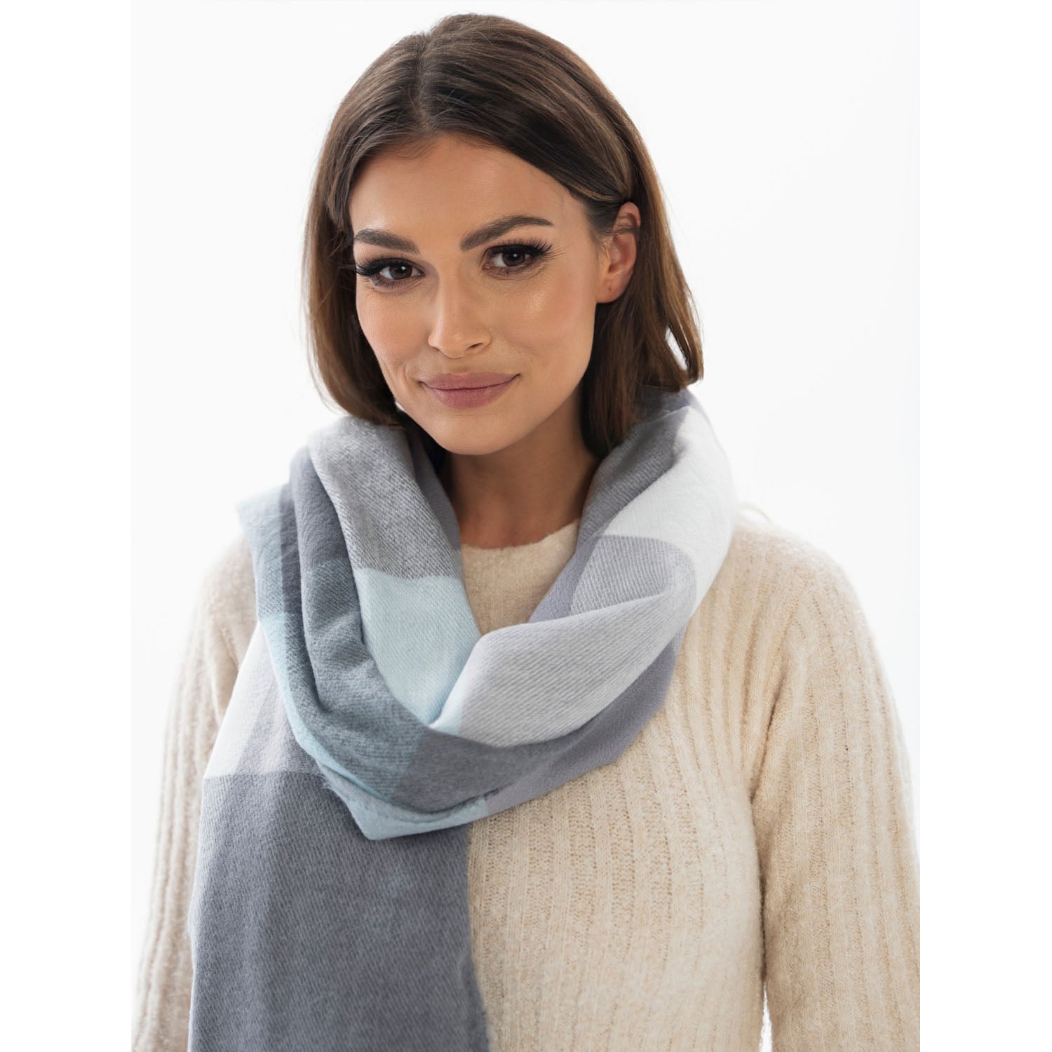 Šalle sievietēm Rovicky, zilā krāsā S18