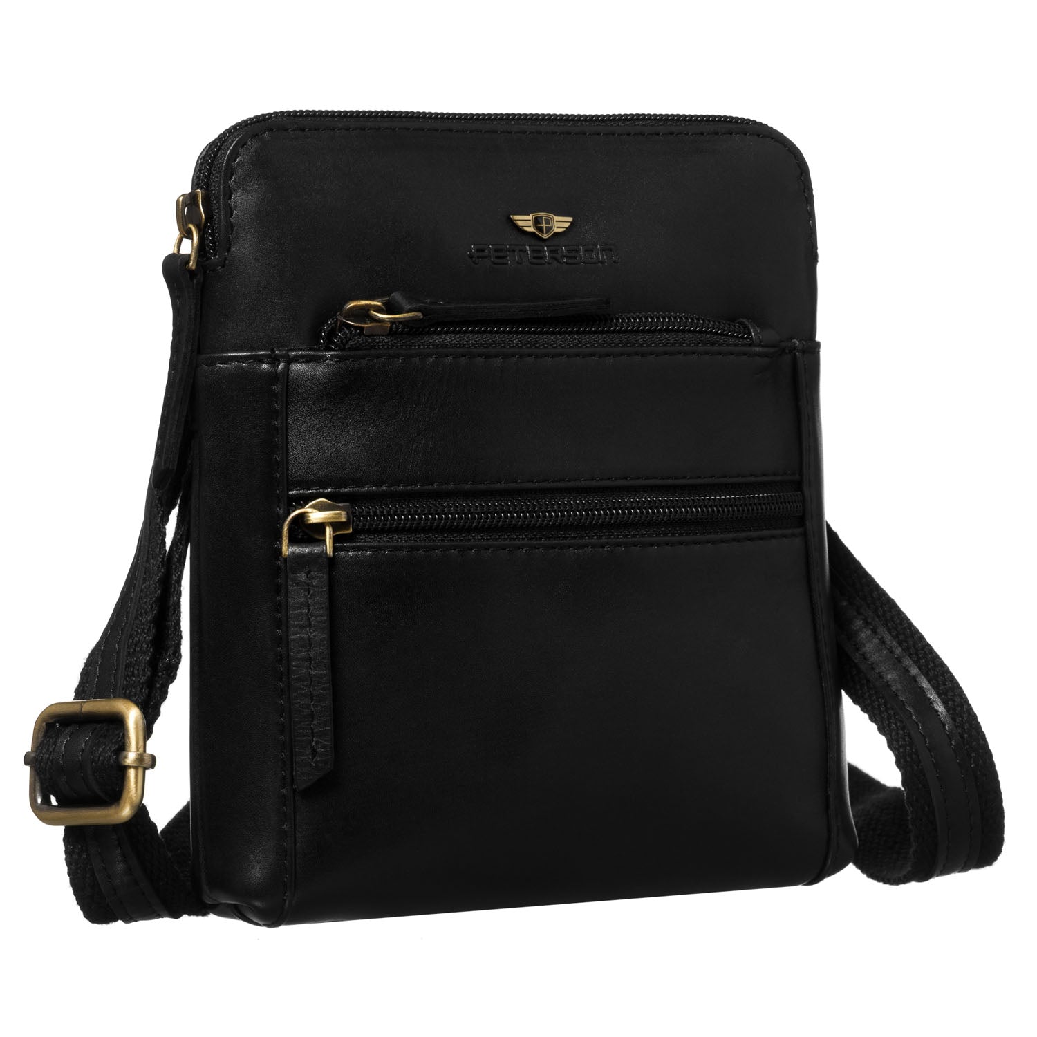 Maza vīriešu rokassoma Peterson, melna 0321