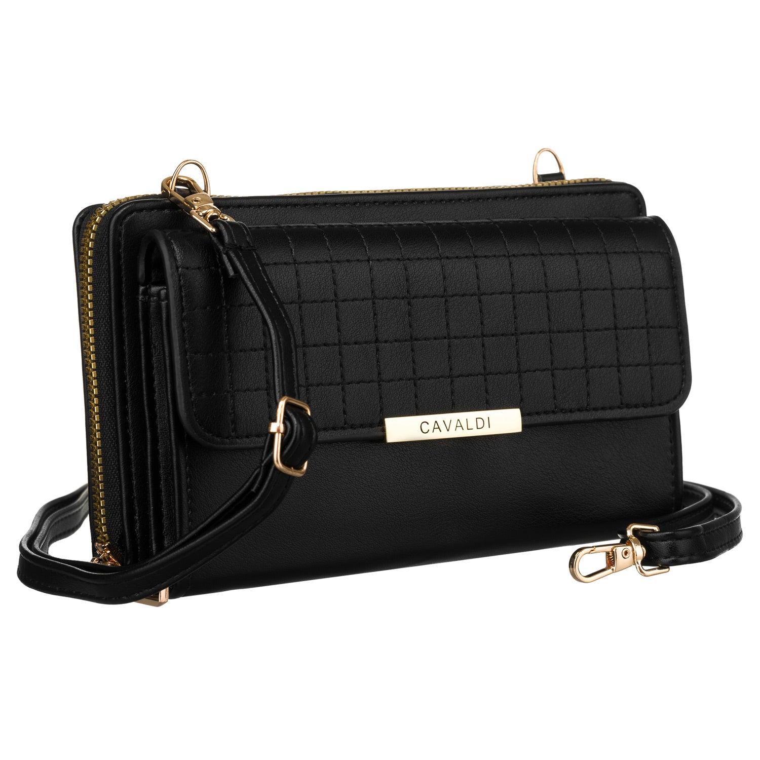 Maza eleganta rokassoma 4U Cavaldi, melna A0153