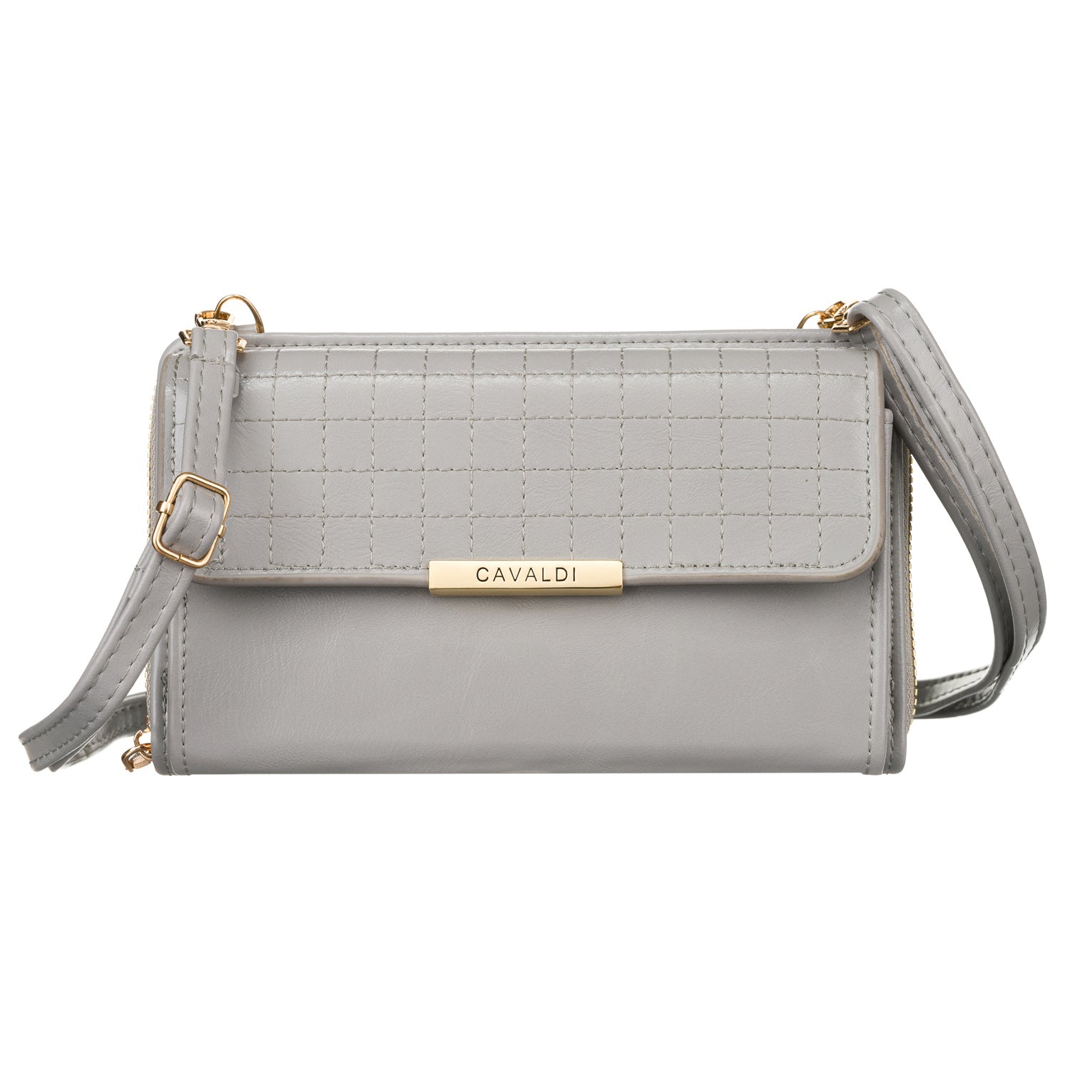 Maza eleganta rokassoma Cavaldi, pelēka C0157