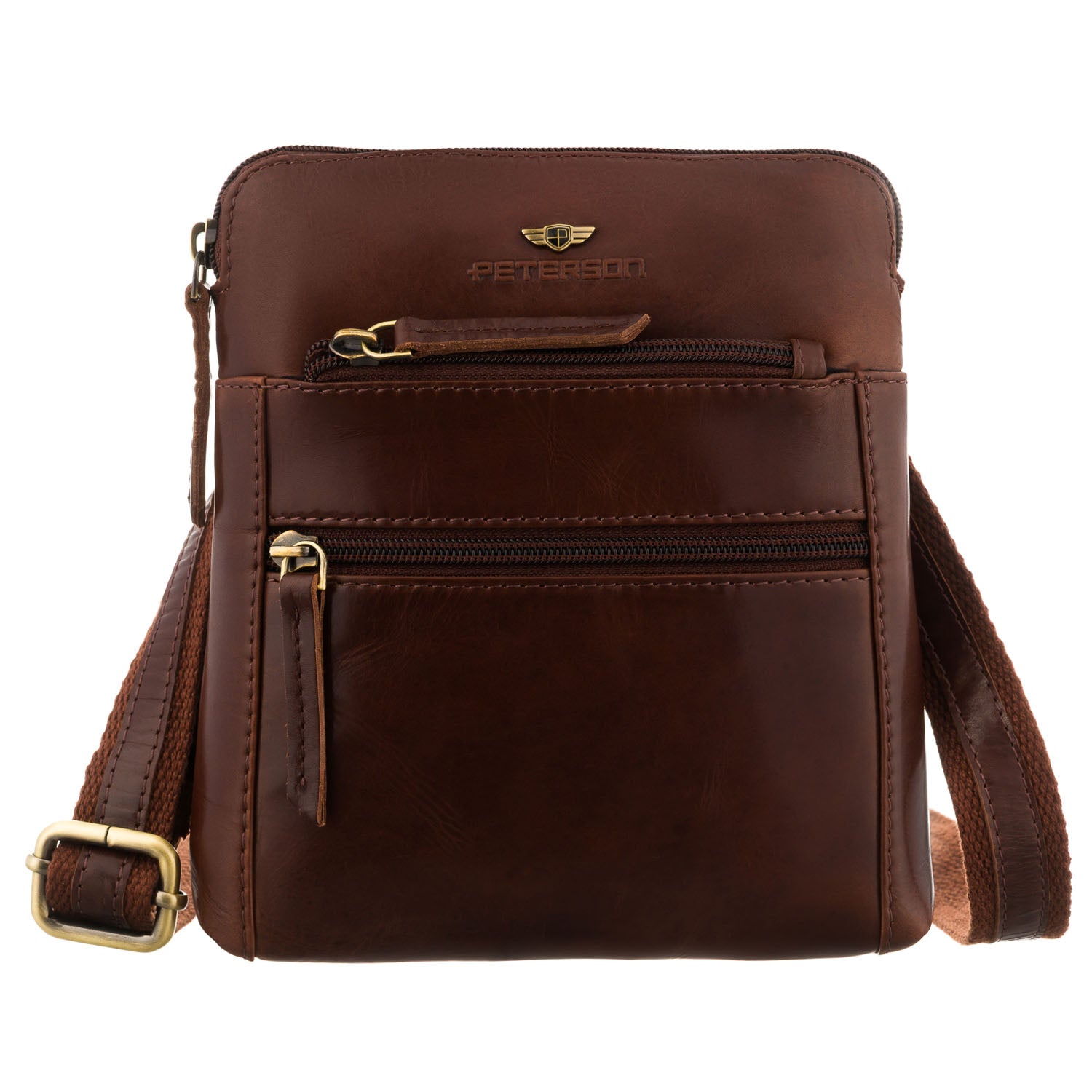 Maza vīriešu rokassoma Peterson, brūna 0642