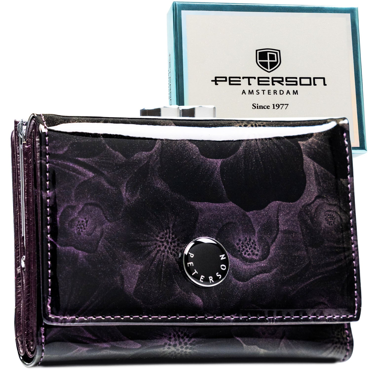 Vidēja izmēra sieviešu maks Peterson, violets PT3