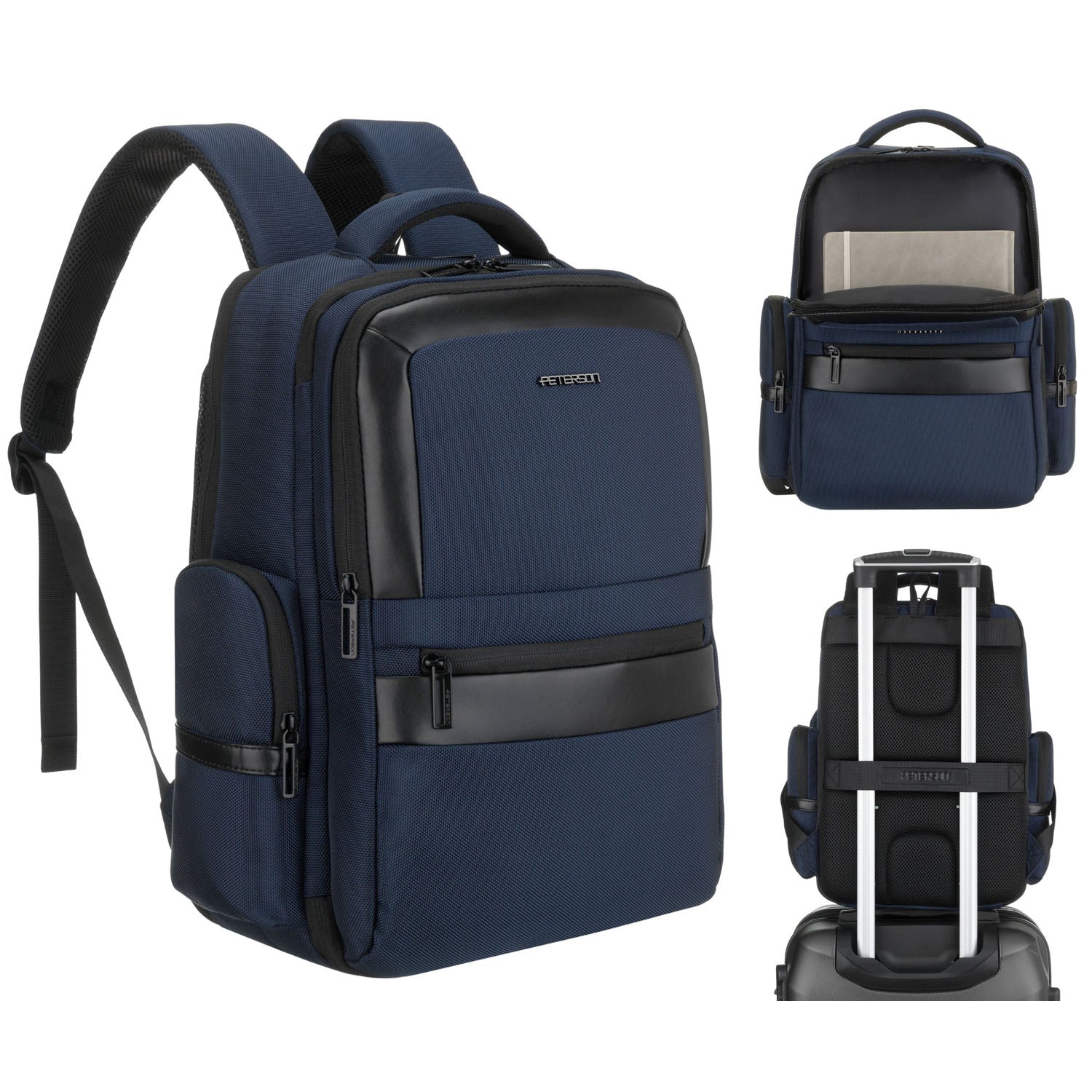 Sieviešu mugursoma Peterson, tumši zila K18