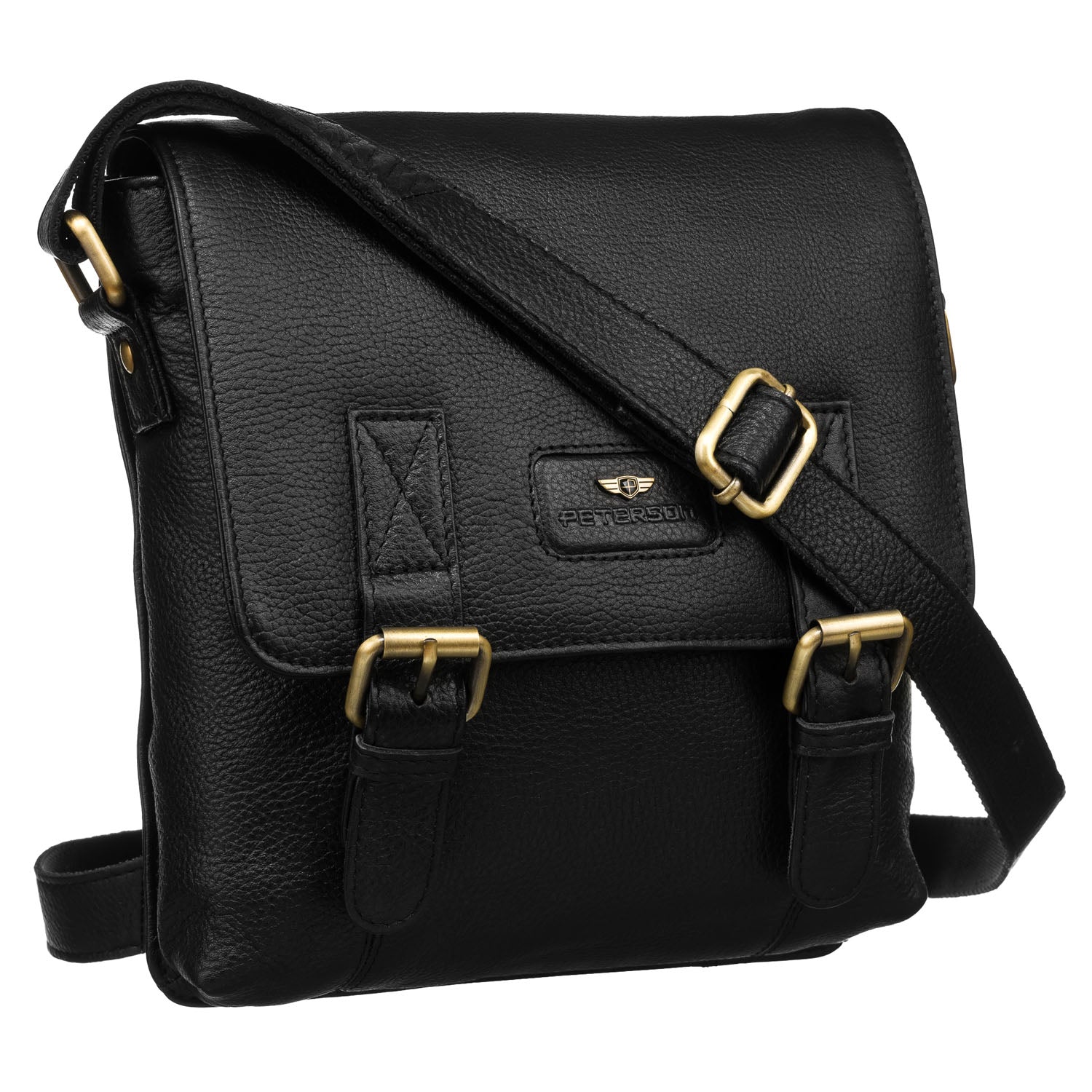 Klasiska vīriešu rokassoma Peterson, melna R39