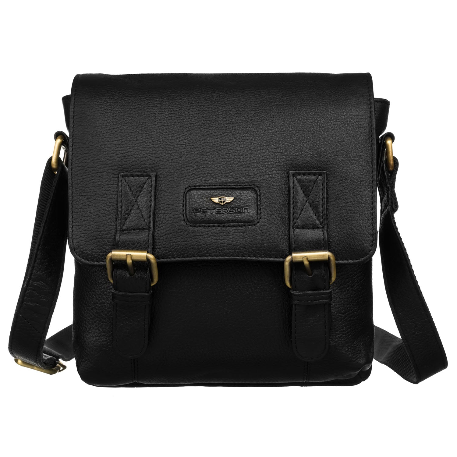 Klasiska vīriešu rokassoma Peterson, melna R39