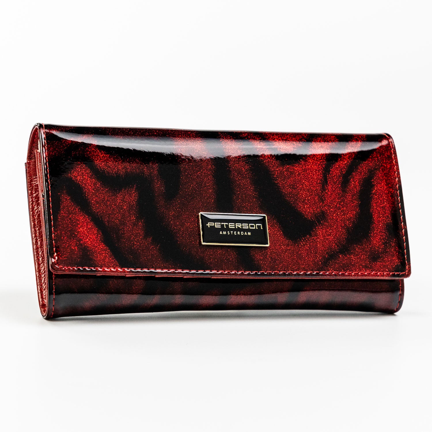 Vidēja izmēra sieviešu maks Peterson, sarkans PT102