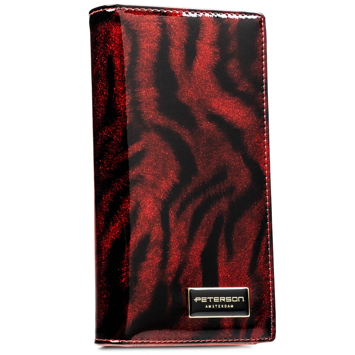 Vidēja izmēra sieviešu maks Peterson, sarkans PT106