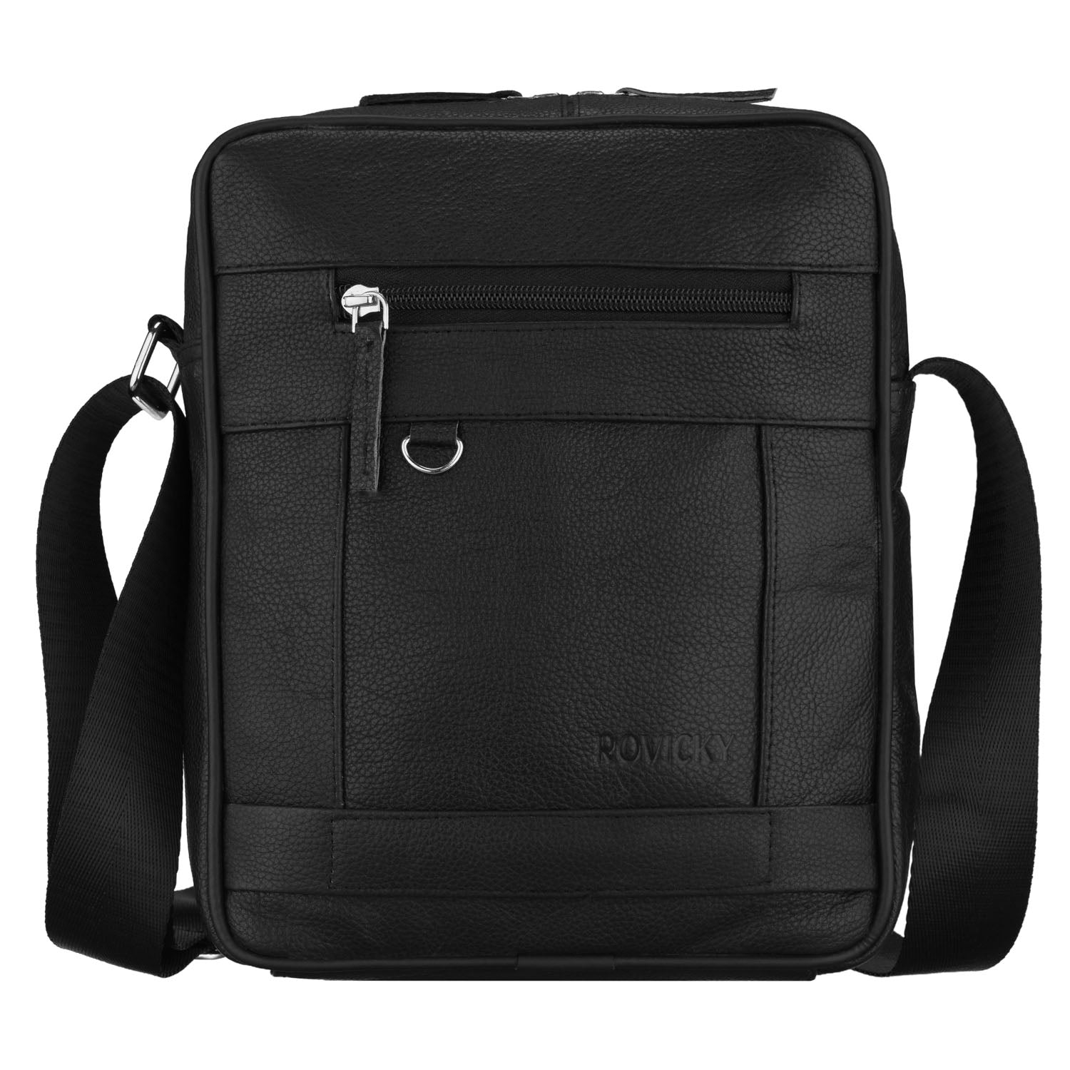 Vīriešu maza plecu soma Rovicky, melna AX16