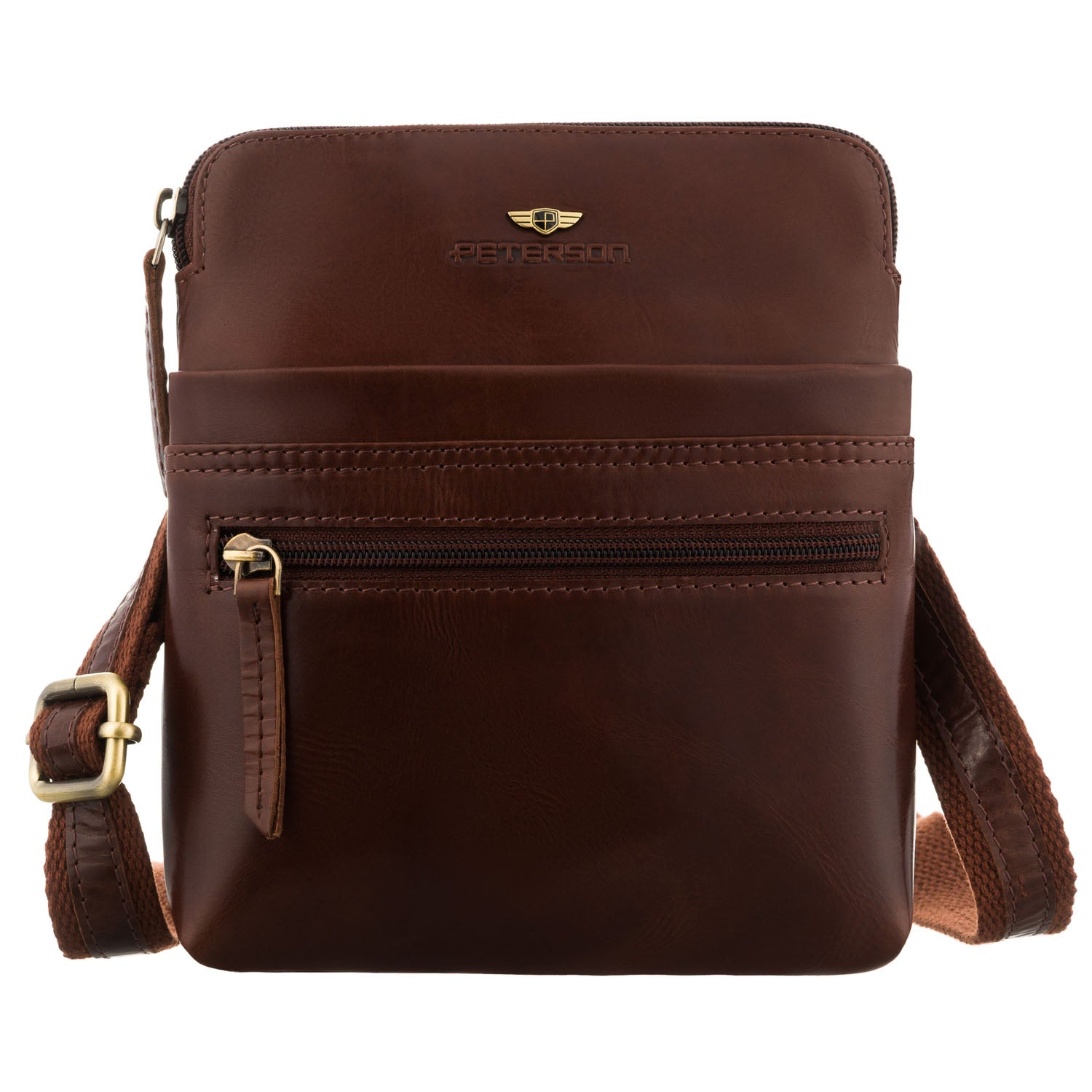 Maza vīriešu rokassoma Peterson, brūna 0604