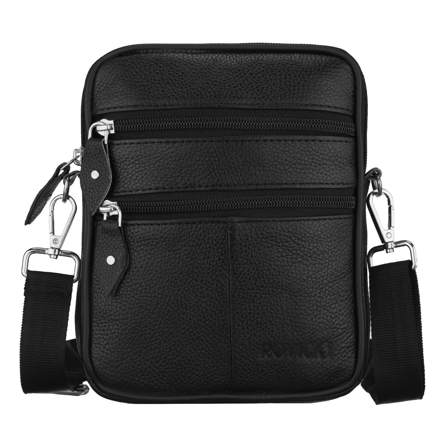 Vīriešu maza plecu soma Rovicky, melna AX15