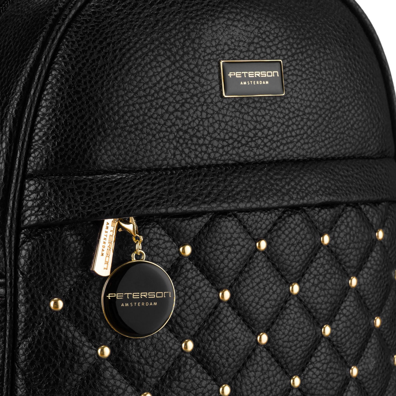 Maza eko ādas mugursoma Peterson, melna