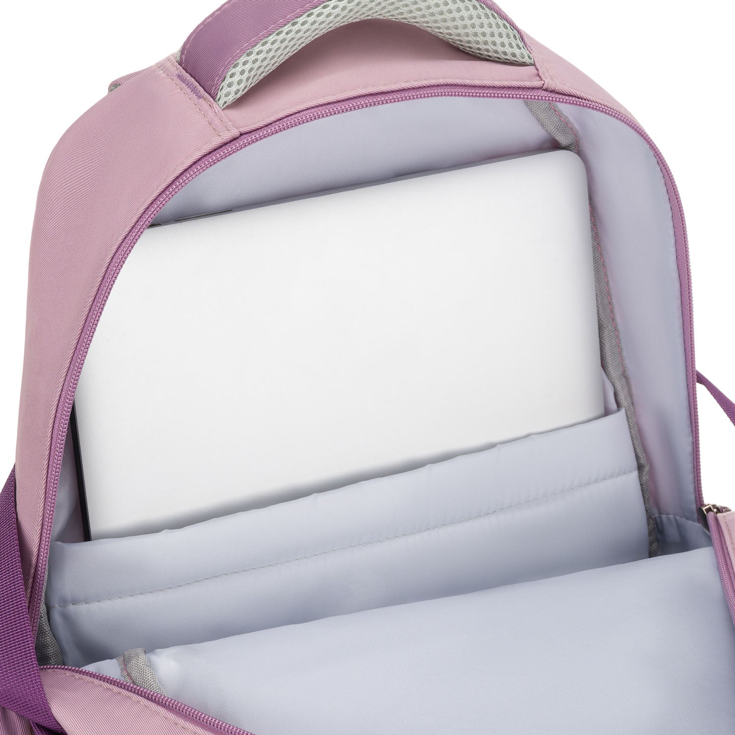 Vidēja izmēra sieviešu mugursoma Peterson, balti violeta