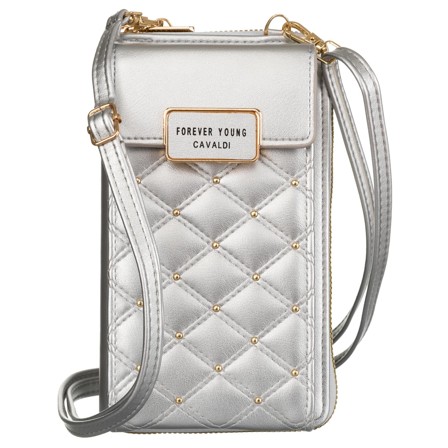 Maza rokassoma no mākslīgās ādas 4U Cavaldi, balta A01 N426