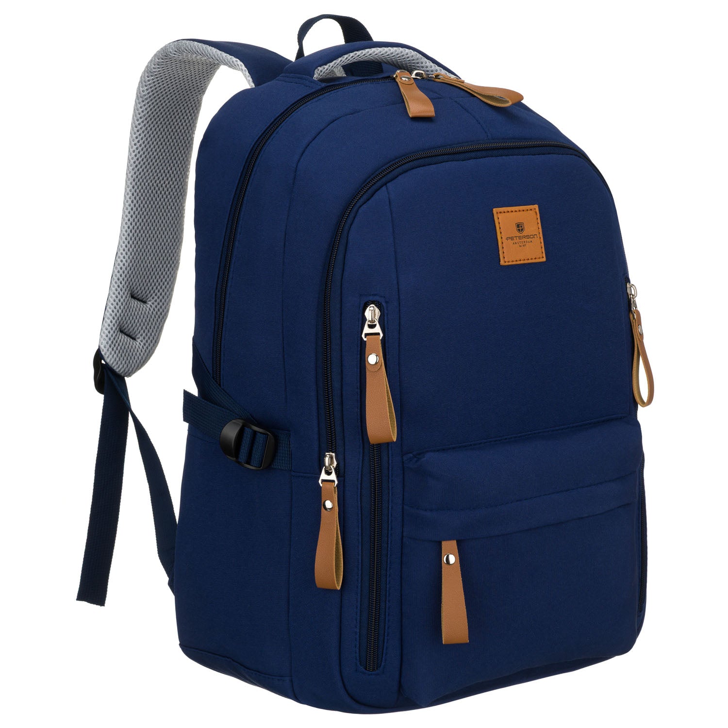 Vidēja izmēra unisex mugursoma Peterson, tumši zila