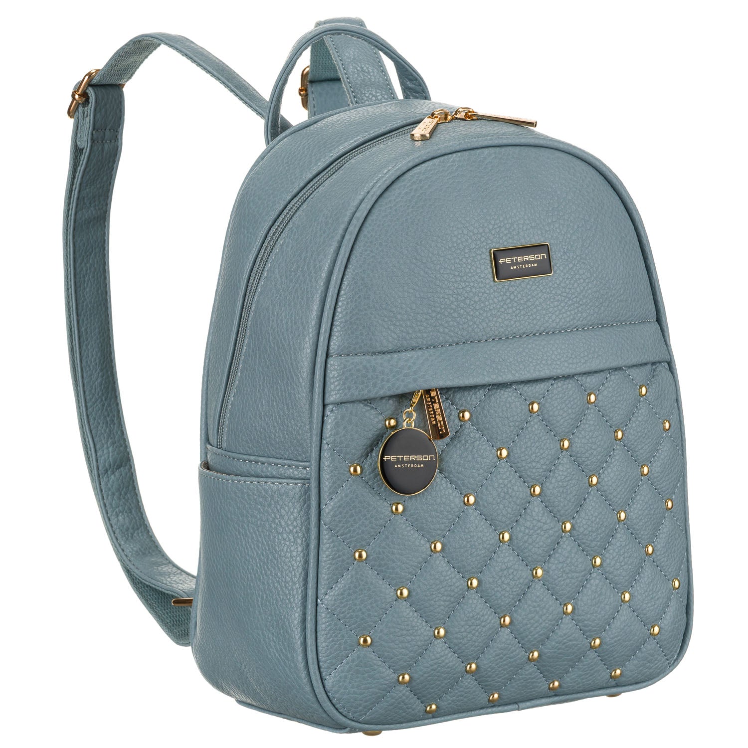 Sieviešu Peterson eko ādas jaka, zila A01.