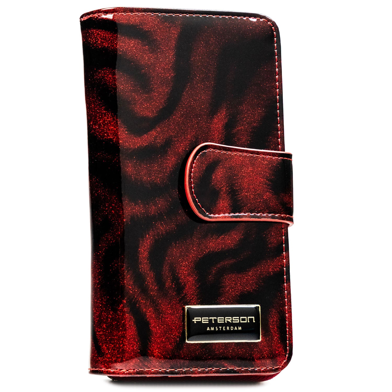 Vidēja izmēra sieviešu maks Peterson, sarkans PT114