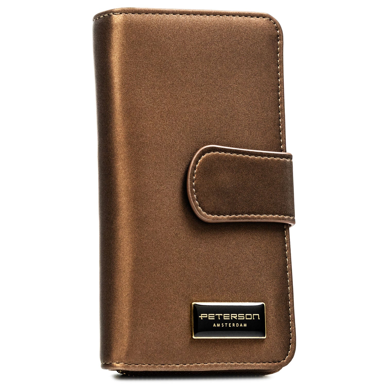 Vidēja izmēra sieviešu maks Peterson, brūns PT113