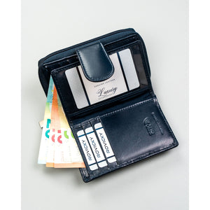 Moteriška odinė piniginė Rovicky, tamsiai mėlynaK83
