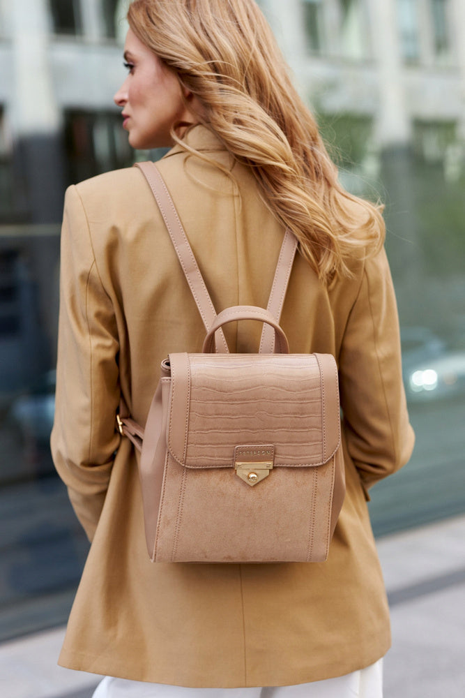 Sieviešu mugursoma Peterson, bēša 1-0302