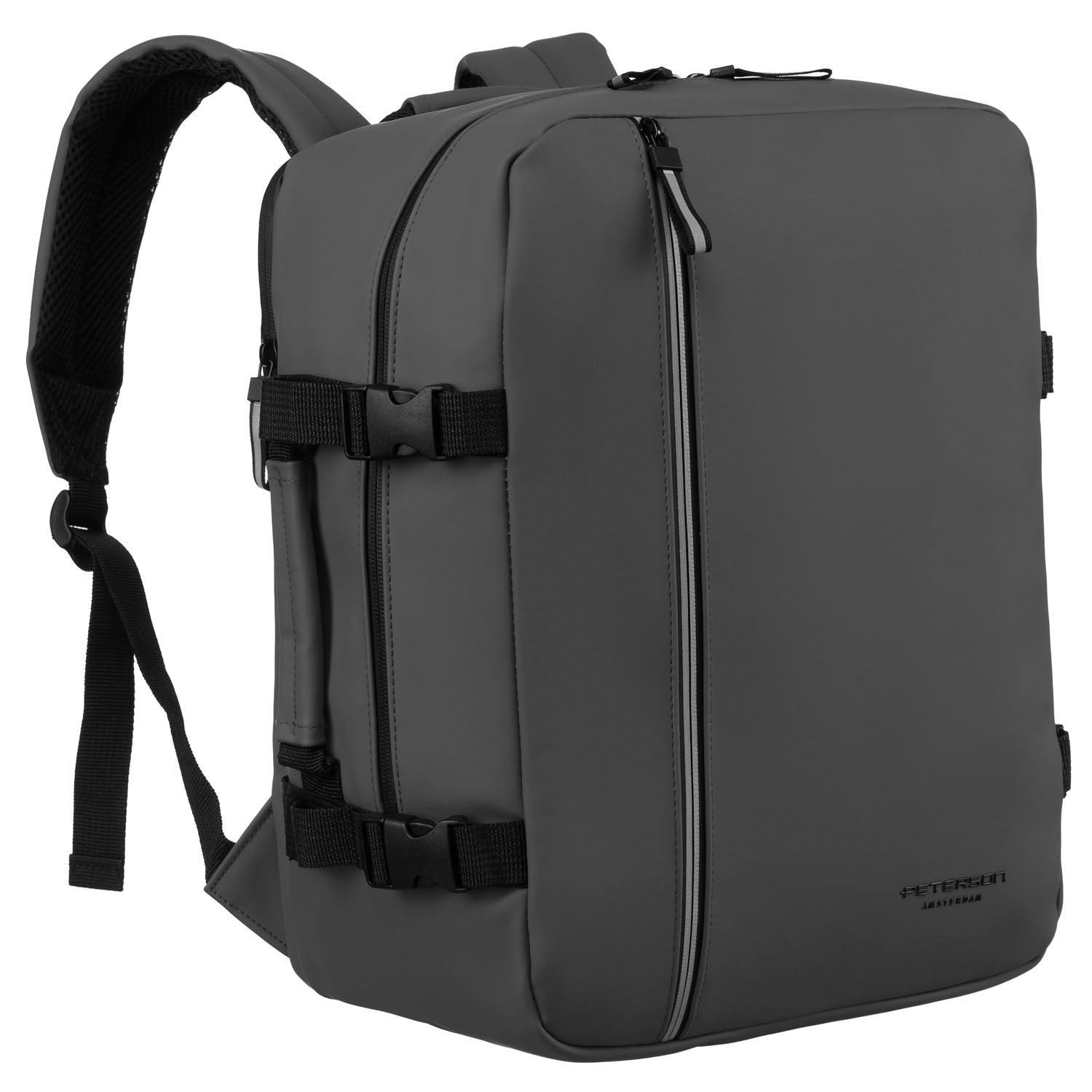 Liela unisex mugursoma Peterson, pelēka