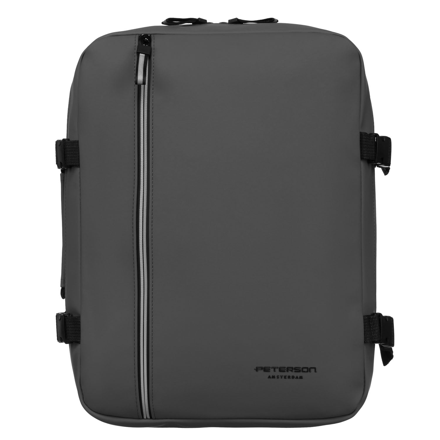 Liela unisex mugursoma Peterson, pelēka