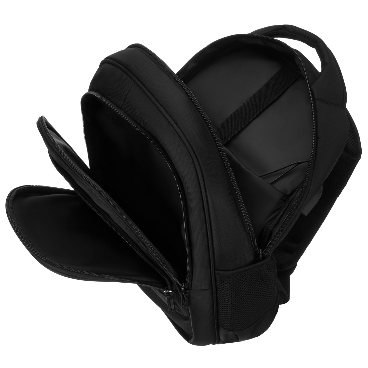 Vidēja izmēra unisex mugursoma Peterson, melna N515