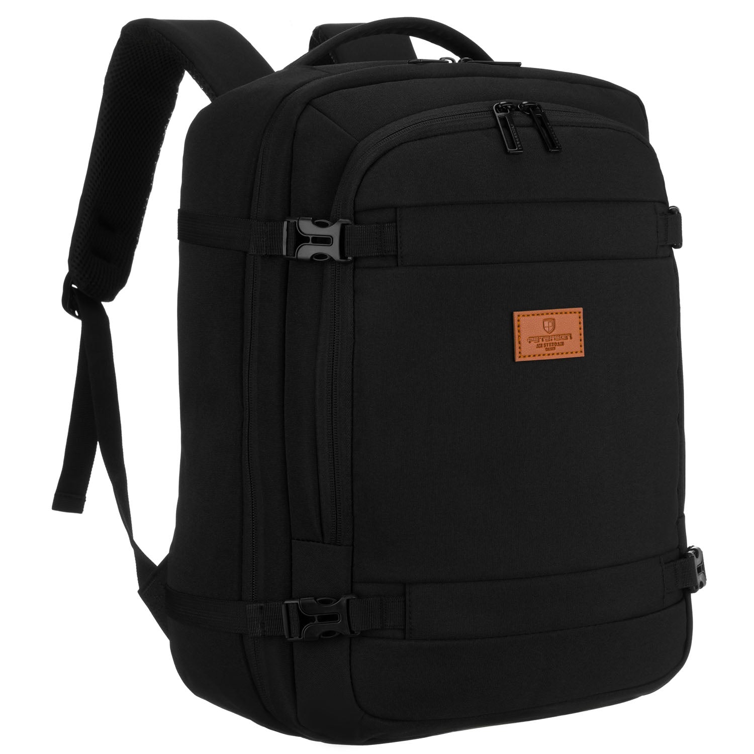 Vidēja izmēra unisex mugursoma Peterson, melna N516