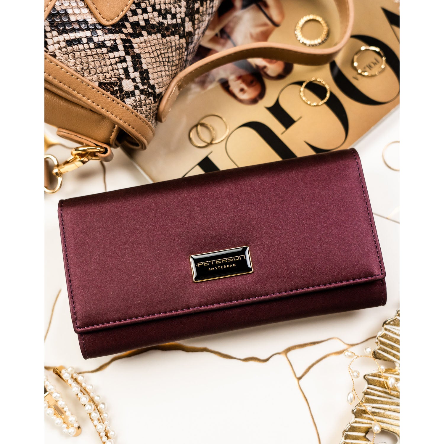 Sieviešu maks Peterson, violets PT108