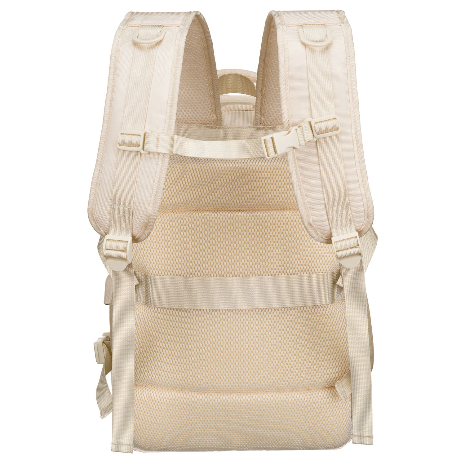 Vidēja izmēra mugursoma unisex Peterson, ziloņkaula krāsā