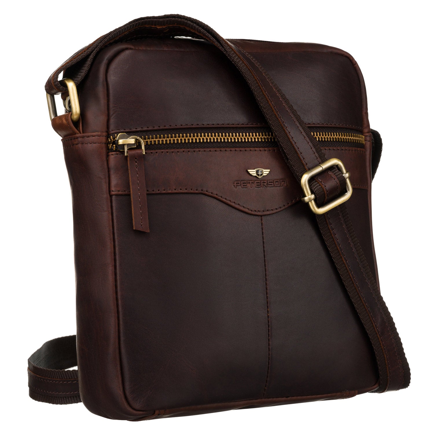 Maza vīriešu rokassoma Peterson, brūna 6842