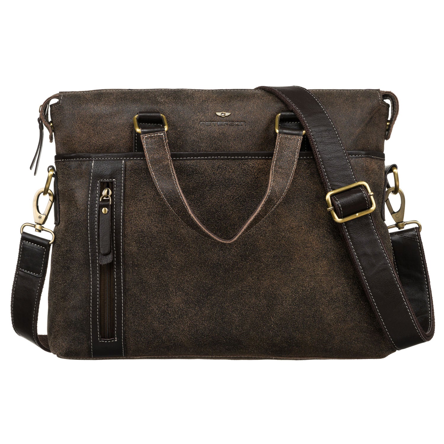 Liela vīriešu rokassoma Peterson, brūna R23