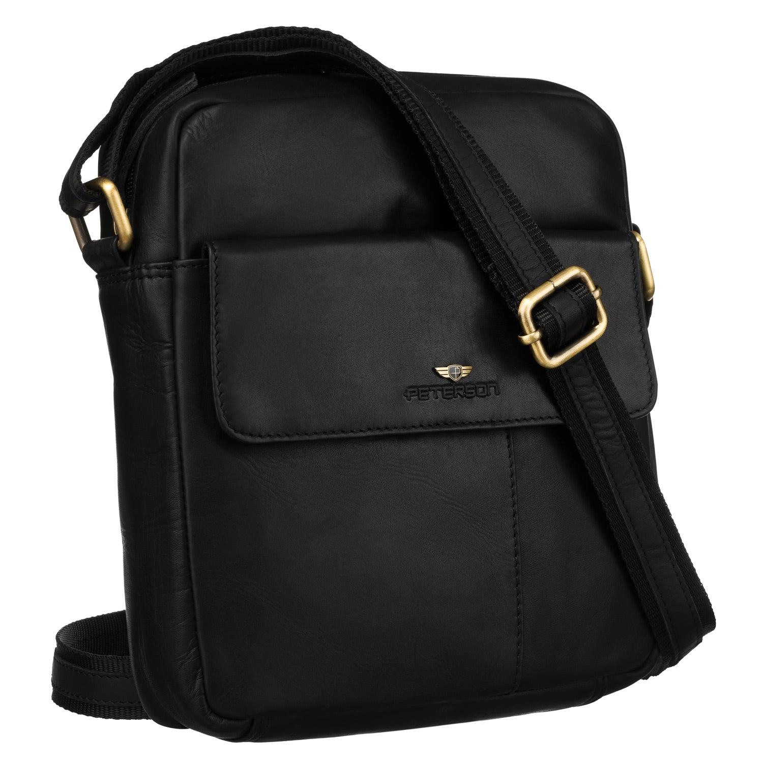 Maza vīriešu rokassoma Peterson, melna 6859