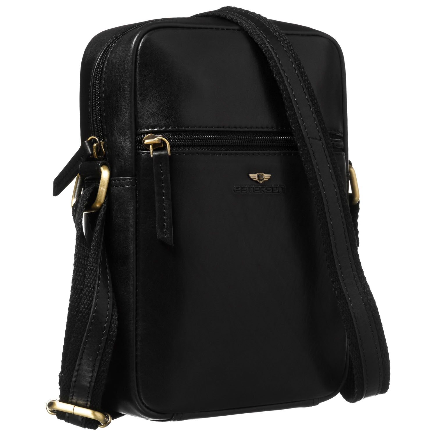 Maza vīriešu rokassoma Peterson, melna 6712