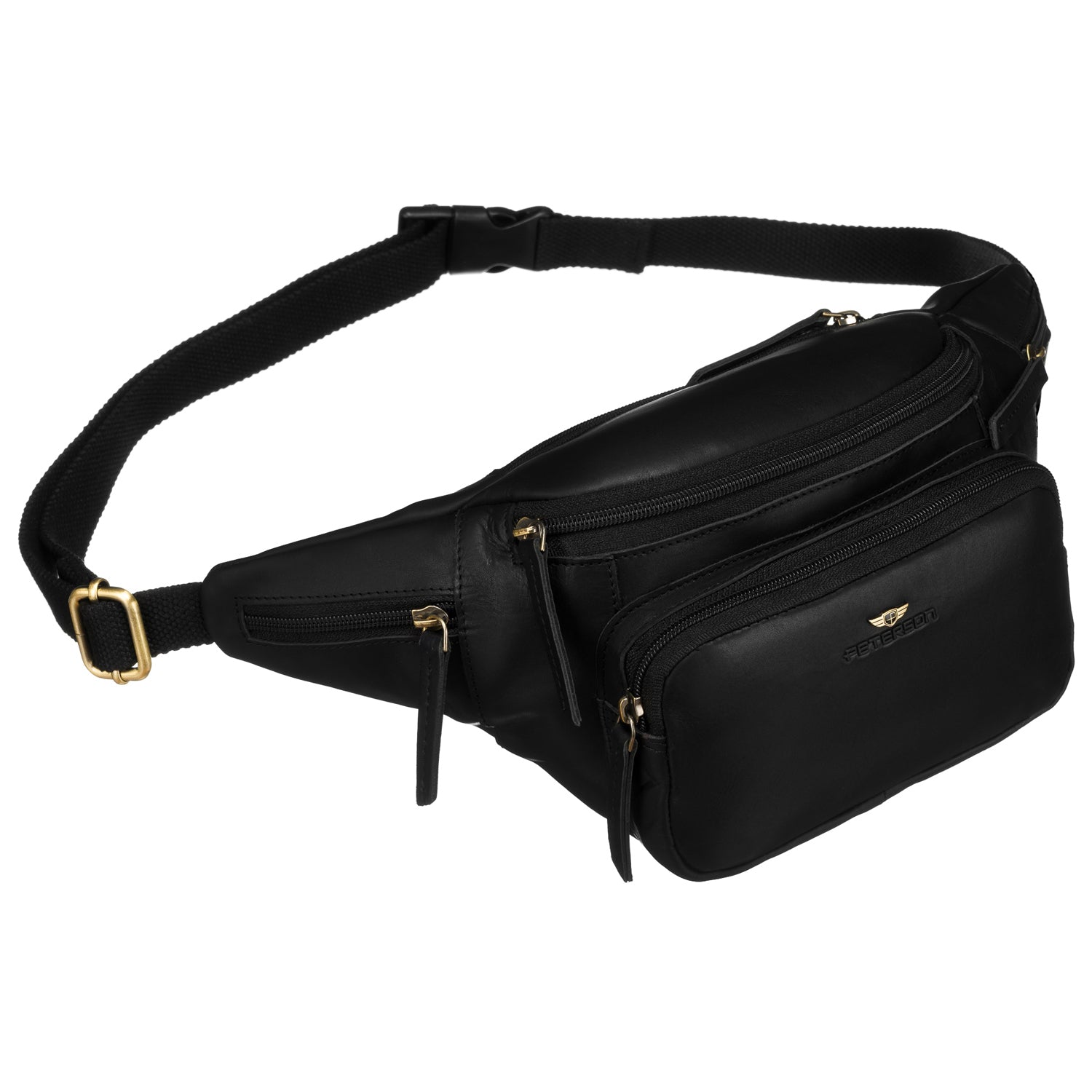 Maza vīriešu rokassoma Peterson, melna 6910