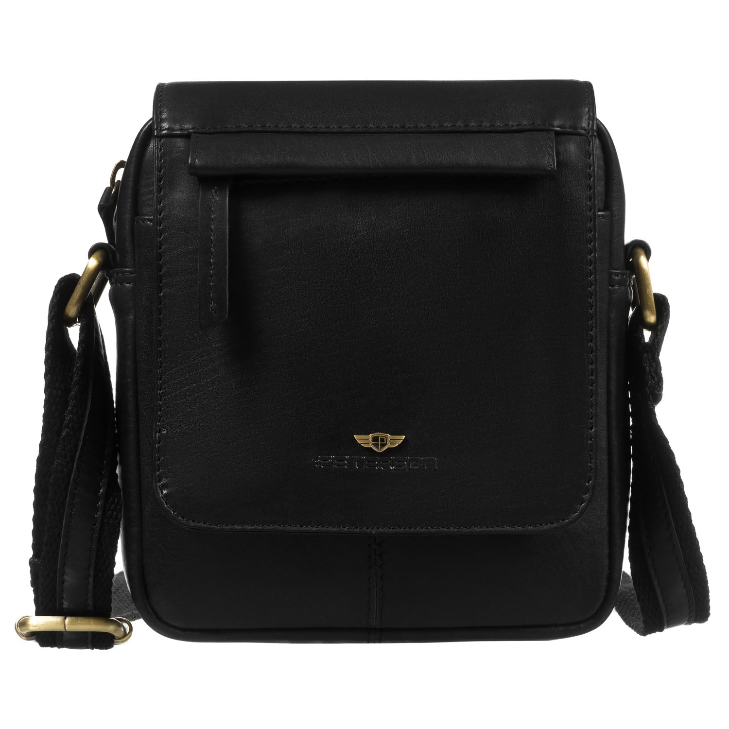 Liela vīriešu rokassoma Peterson, melna 0550