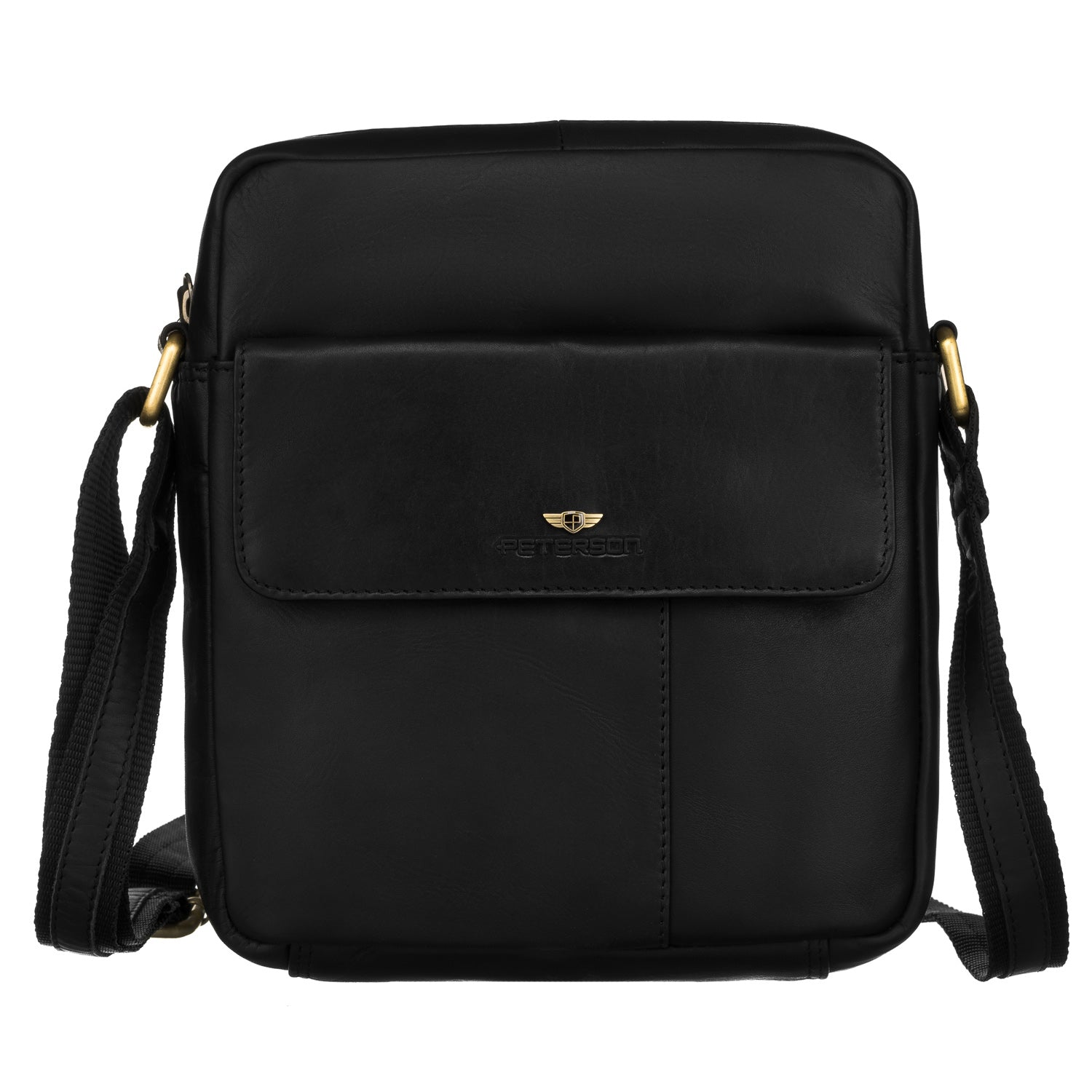 Vidēja izmēra rokassoma Peterson, melna R6