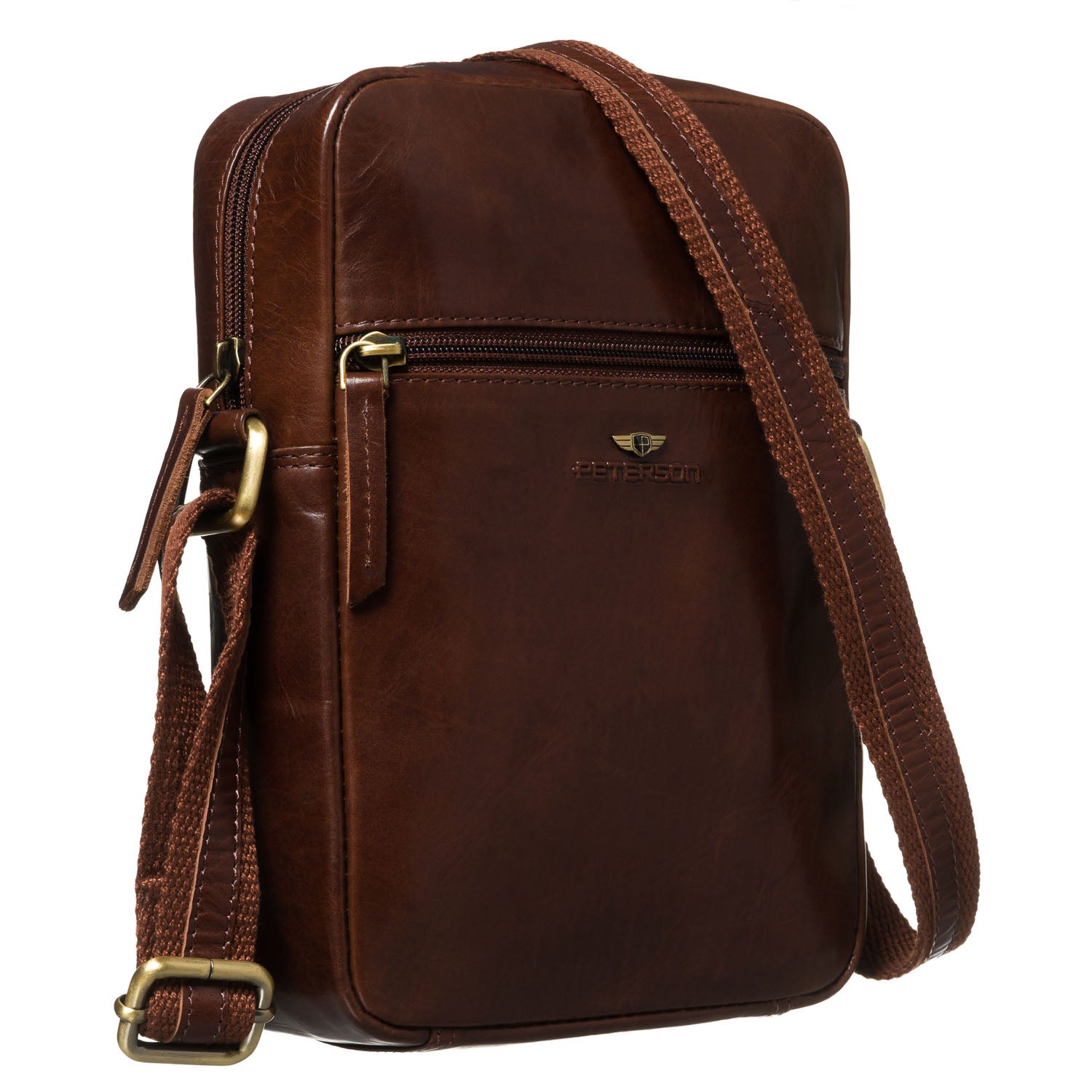 Maza vīriešu rokassoma Peterson, brūna 6729